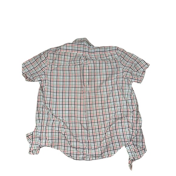 Lacoste Men's Medium Short Sleeve Devanlay Shirt Plaid Check Front Pocket Logo - Picture 3 of 6